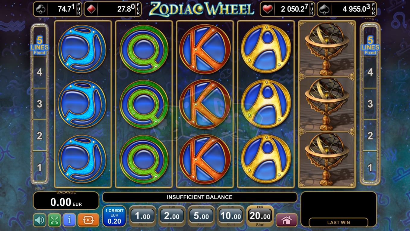 zodiac wheel игровой автомат
