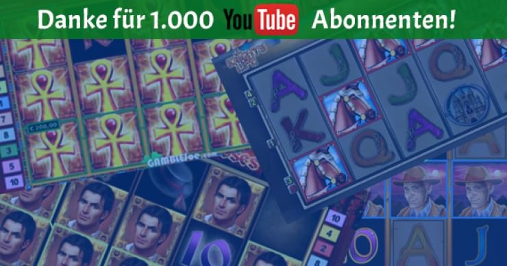 Danke für 1.000 Abonnenten bei YouTube!