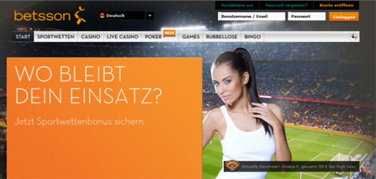 Betsson: Bestes Online Casino 2012