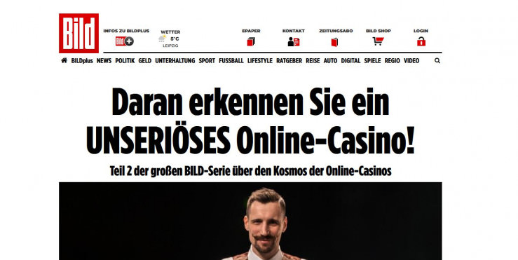 Die neue Reihe „Kosmos der Online Casinos“: Lohnen sich die BILDplus-Artikel?