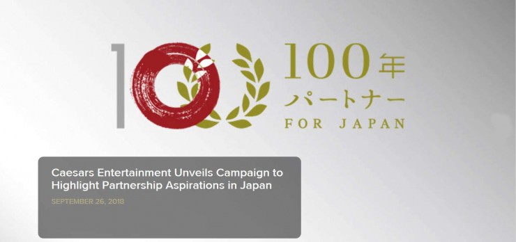 Caesar Entertainment wirbt für 100-Jahre Partnerschaft in Japan