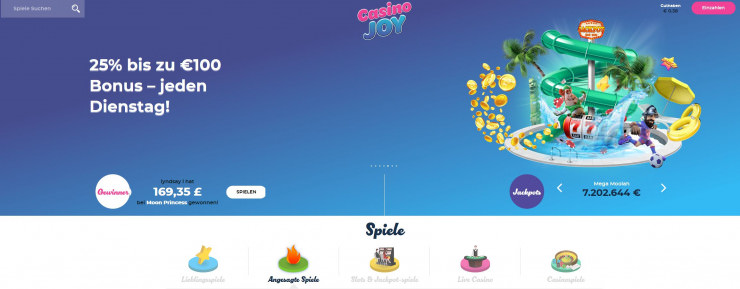 Neu auf GambleJoe: Erste Erfahrungen mit Casino Joy im Test