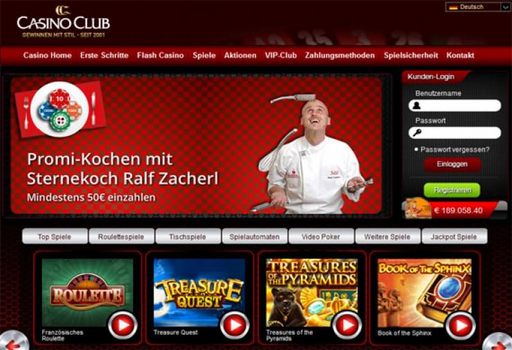 Neuer attraktiver Willkommensbonus im CasinoClub