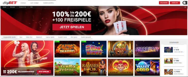 Neu auf GambleJoe: Das digiBet Casino im ersten Test