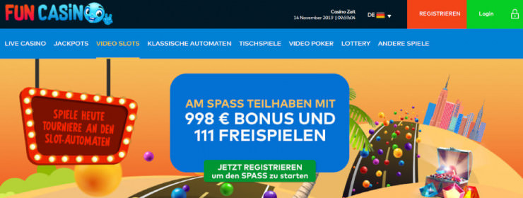 Neu auf GambleJoe: Erste Erfahrungen mit Fun Casino im Test