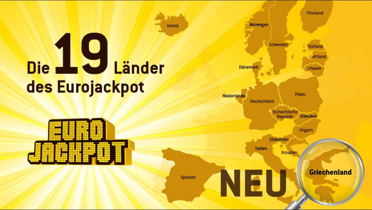 Eurojackpot continues to grow due to Greece's accession