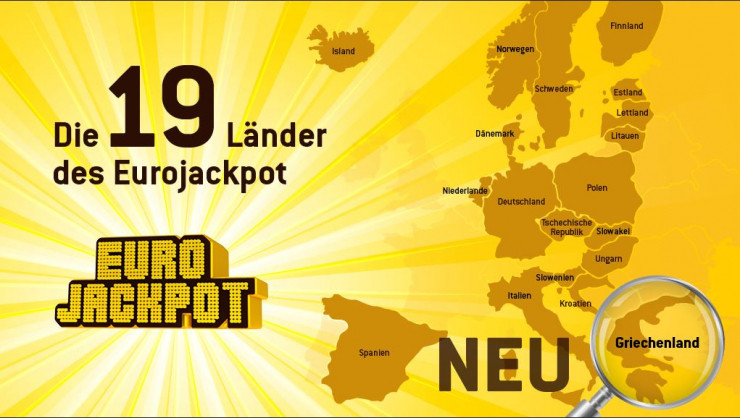 Eurojackpot wächst durch den Beitritt Griechenlands weiter