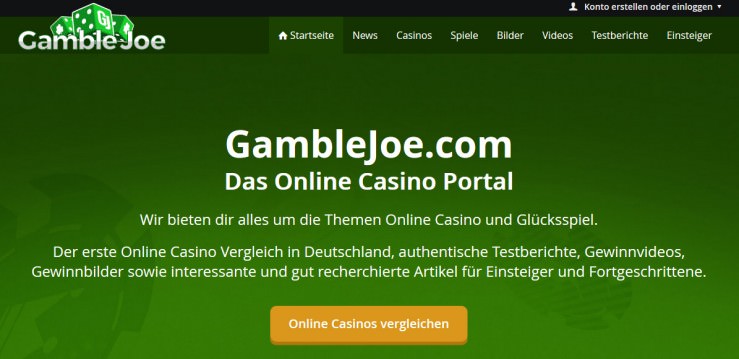 GambleJoe Reloaded: Verbesserte Version jetzt online