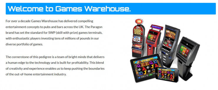 Vorstellung Games Warehouse: Slots und Online Casinos mit den Games