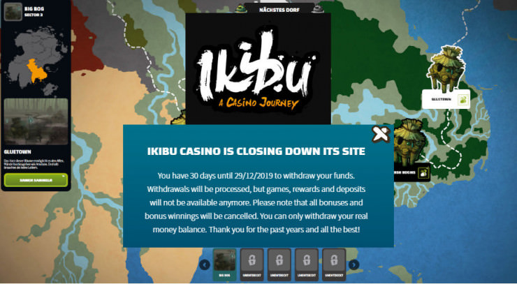 Ikibu geschlossen – warum schließt ein Online Casino?