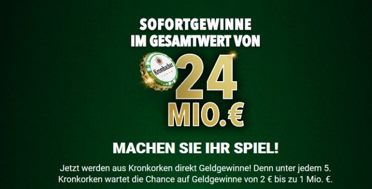 Das Krombacher Millionen Roulette in Kooperation mit dem Casino Baden-Baden