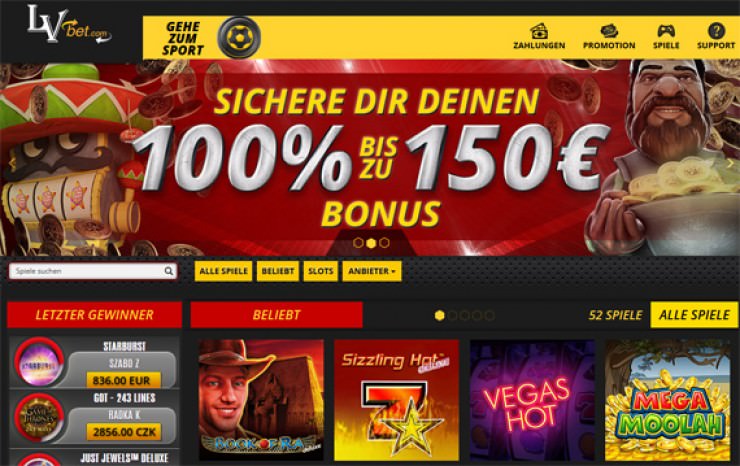 LV BET: Die erste Online Spielothek startet durch