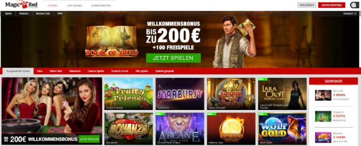 Das neue Online Casino auf GambleJoe: MagicRed Erfahrungen im ersten Test