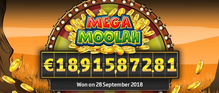 Jackpot Rekord: Mega Moolah 2018 bei 18,9 Millionen Euro geknackt