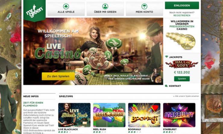 Mr Green: Das Online Casino für High Roller