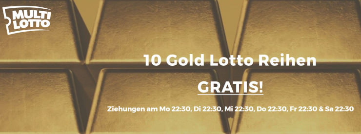 Neu auf Multilotto: Bonus für die Gold-Lottery & neue Rubbellose