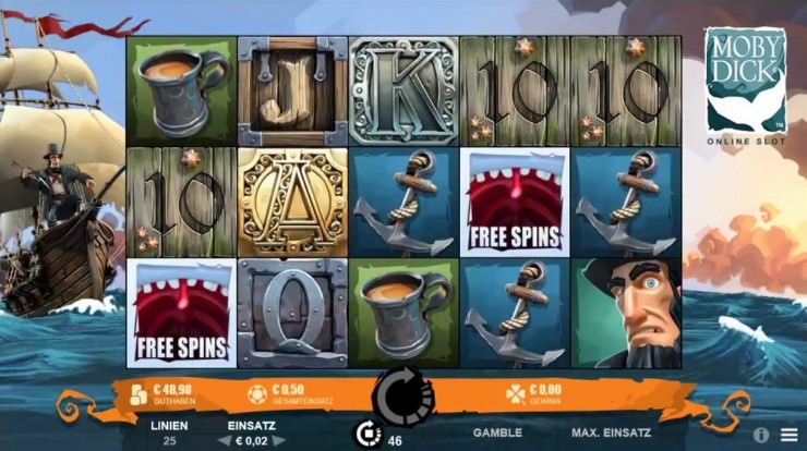 Moby Dick - der neue Microgaming Online Slot