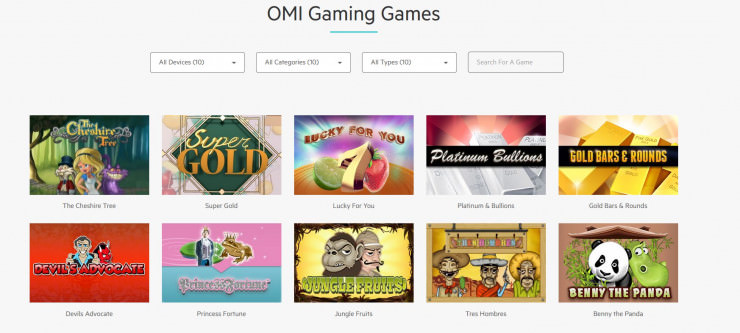 Vorstellung von OMI Gaming: Slots und Online Casinos mit den Games