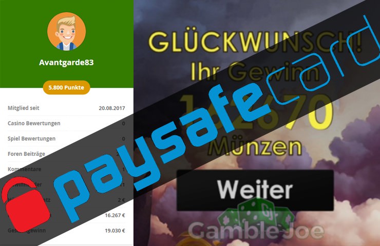 GambleJoe-Mitglied verschenkt paysafecards an die Community