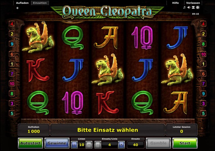 Neuer Greentube Slot: Queen Cleopatra mit bewährtem Novoline Prinzip