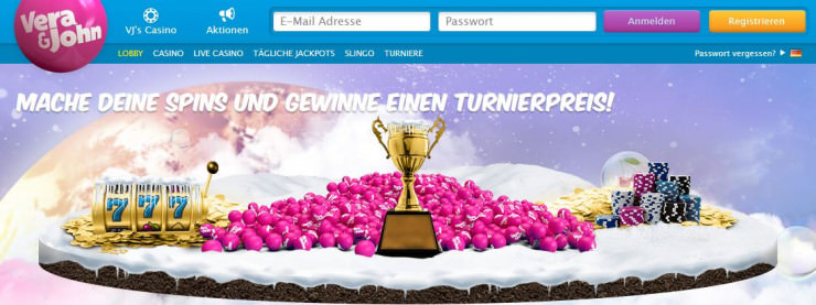 Bonusaktionen im Test: Erstes Slot-Turnier beim Vera&John Online Casino