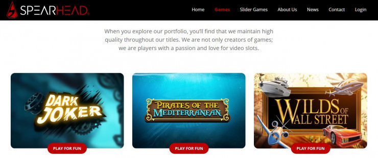 Vorstellung von Spearhead Studios: Slots und Online Casinos mit den Games