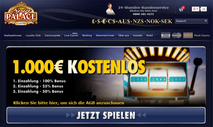 Das Spin Palace Casino stellt sich vor