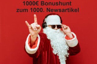 Titelbild zu Low Stakes Spieler Bonushunt mit 1.000 € - das große News-Jubiläum