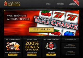 Titelbild zu Casino Kaiser: ein Merkur Online Casino mit Alleinstellungsmerkmal