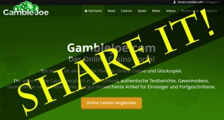 Titelbild zu Erklärung der neuen Teilenfunktion auf GambleJoe