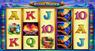 Titelbild zu Flame Dancer von Novomatic: jetzt bei StarGames verfügbar