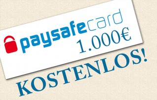 Titelbild zu Gratis paysafecards: GambleJoe verschenkt 1.000 €!
