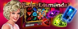 Titelbild zu Marilyn´s Diamonds Deluxe: Ein 3D Slot geht online