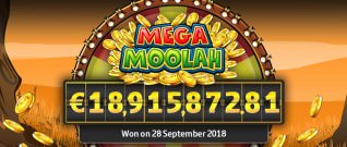 Titelbild zu Jackpot Rekord: Mega Moolah 2018 bei 18,9 Millionen Euro geknackt