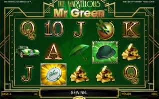 Titelbild zu Der offizielle Mr Green Spielautomat ist erschienen