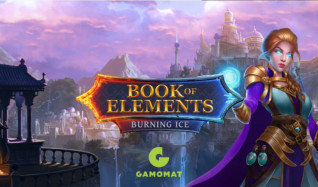 Titelbild zu Neue Slots: Book of Elements Burning Ice von Gamomat