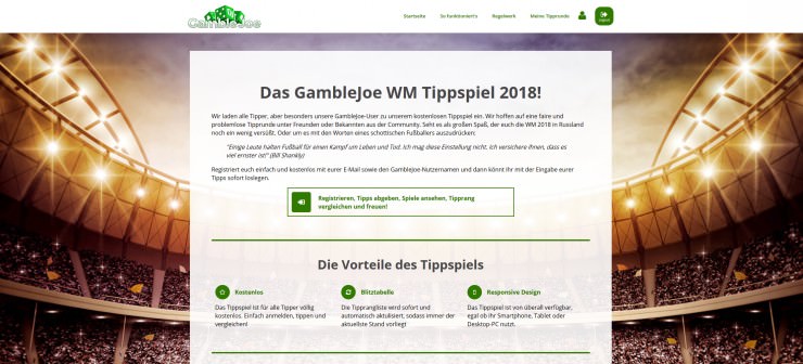 Tippspiel zur WM 2018: Mindestens 500 € Gesamtpreisgeld für die besten Tipper