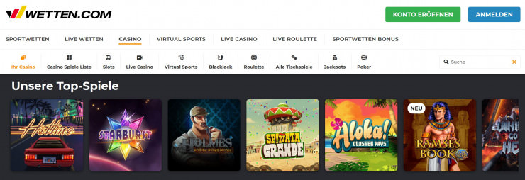 Wetten.com – das neue Online Casino auf GambleJoe