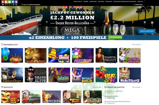 Titelbild des SlotsMillion Testbericht